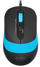 Миша A4Tech Fstyler FM10S 1600dpi чорний+синій, USB, безшумна