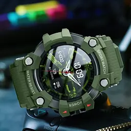 Смарт-годинник Skmei S231 силіконовий ремінець Army Green (16695) - мініатюра 3