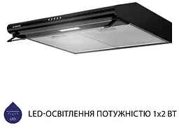 Витяжка Minola HPL 615 BL (плоска) - мініатюра 3
