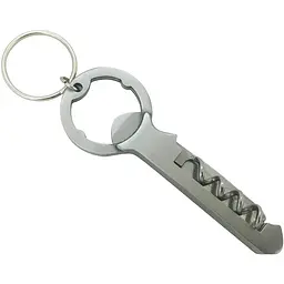 Брелок-ніж-штопор Munkees 3456 SS Corkscrew Сріблястий - мініатюра 2