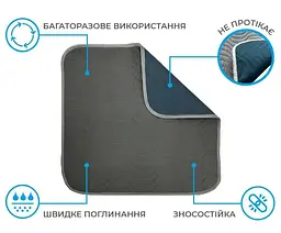 Пелюшка багаторазова для собак Wow Pets Training 33 х 50 см - мініатюра 2