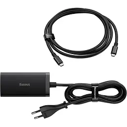 Мережевий зарядний пристрій Baseus GaN5 Pro Desktop Fast Charger 67W Black + Cable USB-C (CCGP110201) [96289] - мініатюра 3