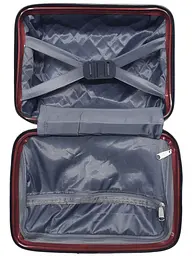 Б'юті-кейс Milano bag 0306/14 колір бордовий розмір великий L - мініатюра 2