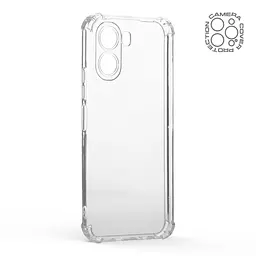 Прозрачный чехол для OPPO A6X 4G/A6K 4G с защитой камеры и усиленными бортами, тонкий, силиконовый, бесцветный, ударопрочный, противоударный бампер с закрытой камерой, ArmorStandart (ARM90143) - мініатюра 2