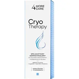 Шампунь More4care Cryo Therapy міцелярний для пошкодженого і тьмяного волосся 200 мл  - мініатюра 3