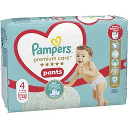 Підгузки-трусики Pampers Premium Care Pants Розмір 4 (9-15 кг) 40 шт. - мініатюра 2