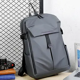 Рюкзак міський No Brand BLH6868 44х29 см Gray 13083-84485 - мініатюра 3