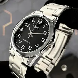 Чоловічий годинник Casio MTP-V001D-1B Сріблястий ( AT1141-0112 ) - мініатюра 2