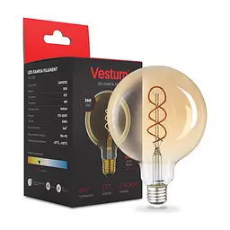 Лампочка Vestum G95 Е27 6Вт 220V 2500К (1-VS-2507)