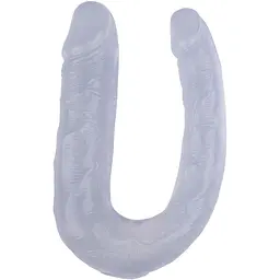 Двосторонній фалоімітатор Hi-Rubber Born To Create Pleasure 13 Inch 34 см прозорий