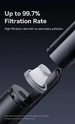 Бездротовий автопилосос Baseus A0 Pro Car Vacuum Cleaner - мініатюра 3