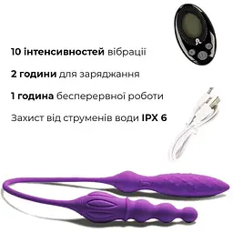 Вібратор двосторонній Adrien Lastic AD-2X з пультом LRS - мініатюра 3