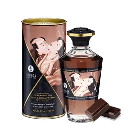 Збуджувальна масажна олія Shunga Aphrodisiac Warming Oil, 100 мл (темний шоколад)