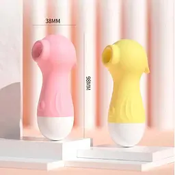 Лимонний вакуумний стимулятор клітора Wo-sex Lilo "Морський коник" — безконтактний жіночий вібратор із вбудованим USB (10 режимів) - мініатюра 3