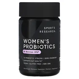 Пробіотики Sport Research Daily Women's Probiotics 65 Billion CFU 30 veg caps (1086-2023-10-3442)