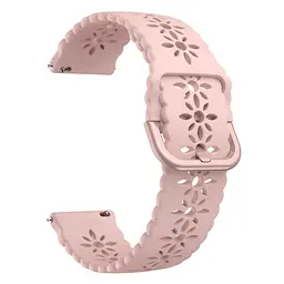 Ремінець Flower для Xiaomi Ticwatch C2 TicWatch E TicWatch S2 Mobvoi TicWatch C2 - рожевий ширина кріплення 20мм силікон Watchbands (W32-3WB39660066) - мініатюра 2