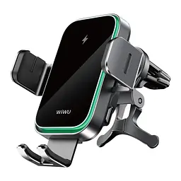 Автотримач для телефона з БЗП WIWU FREELANDER Car Wireless Charger CH-313 Black (6976195097351) - мініатюра 6