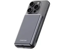 Зовнішній акумулятор (Power Bank) Canyon OnCharge 505 slim 5000mAh 20W Dark Grey (CNS-CPB505DG) - мініатюра 6