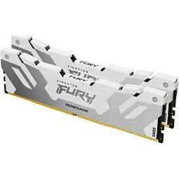 Модуль пам'яті для комп'ютера DDR5 64GB (2x32GB) 6400 MHz Renegade White XMP Kingston Fury (ex.HyperX) (KF564C32RWK2-64) - мініатюра 2