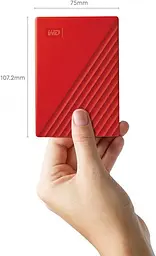 Зовнішній жорсткий диск WD My Passport 4TB Red (WDBPKJ0040BRD-WESN) [68595] - мініатюра 6