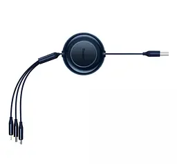 Кабель Baseus Bright Mirror 2 Series 3-in-1 Cable USB to MicroUSB+Lightning+Type-C 3.5A 1.1m CAMJ010003 Blue - мініатюра 3