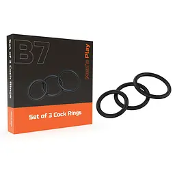 Ерекційні кільця Erospace Men's Play Set Of 3 чорні