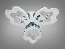 Стельова LED люстра Diasha 8148/3HR LED 3color хром 60Вт пульт димер - мініатюра 4