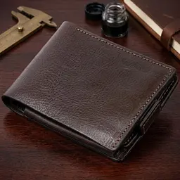 Портмоне горизонтальне Amico на магніті на два відділення Grande Pelle 11321 коричневе - мініатюра 4