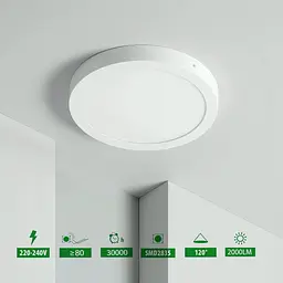 LEDUNI - світлодіодна панель кругла, 20 Вт, тепле світло - мініатюра 5