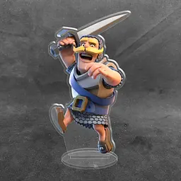 Акрилова колекційна фігурка Clash of Clans, Clash Royale Персонаж Лицар 15 см