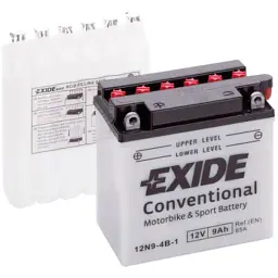 Акумулятор автомобільний EXIDE CONVENTIONAL 9Ah (+/-) (120EN) (12N9-4B-1)