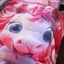 Комплект постільної білизни MirSon Kids Time 17-0715 Dreamy Pink Unicorn Ranforce Elite 143 x 210 см (2200010620610) - мініатюра 2