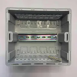 Бокс пластиковий СКІМ 09 модулів вбудований IP40 чорний прозора дверка ( С11902022 ) - мініатюра 2