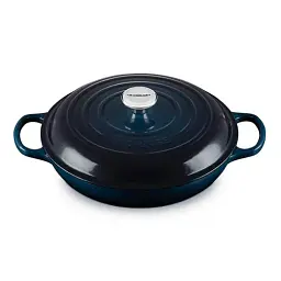 Каструля Le Creuset Signature Cast Iron Shallow Casserole 30 см  Nuit