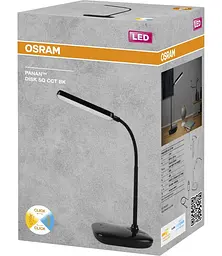 Лампа настільна OSRAM Panan DISK SQ 12W 3000К 4000К 6500К з димером, чорний - мініатюра 2