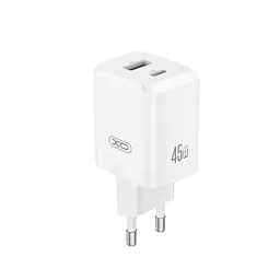 Зарядний пристрій XO CE36(EU) 45W GaN Fast Charger (1USB-C 45W/1USB-A18W) білий