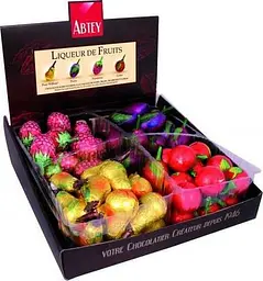 Цукерки Abtey Assorted Dark Chocolate Liqueur Fruits з лікером 720 г - мініатюра 1