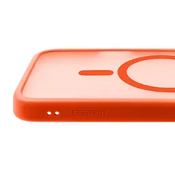 Чехол для Apple iPhone 17, Lush MagCase, оранжевый, противоударная панель-накладка из TPU и PC, полупрозрачный чехол с MagSafe (с магнитом), с защитой камеры, поддержка беспроводной зарядки, защита всего корпуса, ArmorStandart (ARM87483) - мініатюра 5
