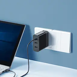 Зарядний пристрій XiaomiZMI Fast Charging 65W 2-USB + UCB-C Black - мініатюра 8