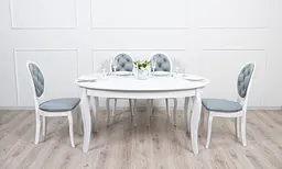 Стіл обідній Prestol Хлоя розкладний 153/191x102x75 см білий - мініатюра 4