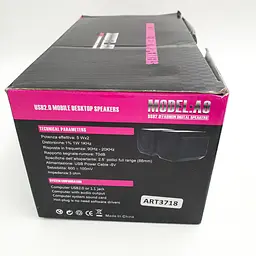 Комп'ютерні USB стерео колонки акустика 2.0 для ноутбука 2x5Вт UKC A8 чорний - мініатюра 7
