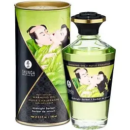 Розігрівальна олія Shunga Aphrodisiac Warming Oil - Midnight Sorbet (100 мл)