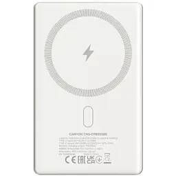 Батарея універсальна Canyon 5000mAh OnPower 505 slim Magsafe PD/20W Beige (CNS-CPB505BE) - мініатюра 3