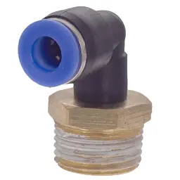 Штуцер цанговий (кутовий) Ø6 МТ 3/8" SIGMA (7027101) - мініатюра 2