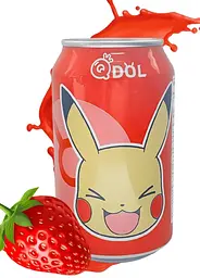 Газований напій Qdol Pokemon Strawberry Pikachu 330 мл - мініатюра 2