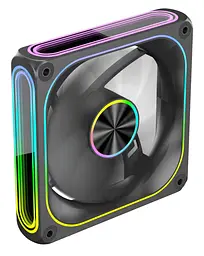 Вентилятор Coolmoon 120мм Mirror-Moon Reverse Black - мініатюра 2
