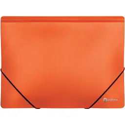 Папка на резинках Optima А4 двухцветная, оранжевая (O30698-06)