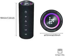 Колонка Bluetooth Tronsmart Mirtune C2 Black (1091846) UA - мініатюра 6