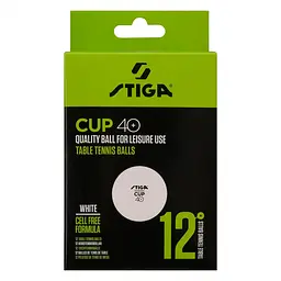 М'ячі для настільного тенісу Stiga Cup ABS 12 шт. (1110-2510-12) - мініатюра 2