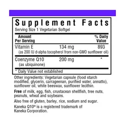 Коензим Q10 Bluebonnet Nutrition CoQ10 200 мг 30 вегетеріанських капсул - мініатюра 2